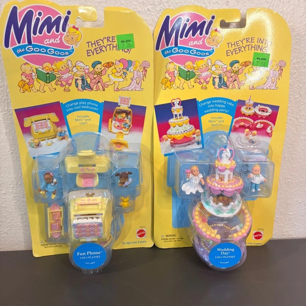 Mattel Mimi and the Goo Goos Playset Kids Multi New Vintage 1995 Fun Phone Lot